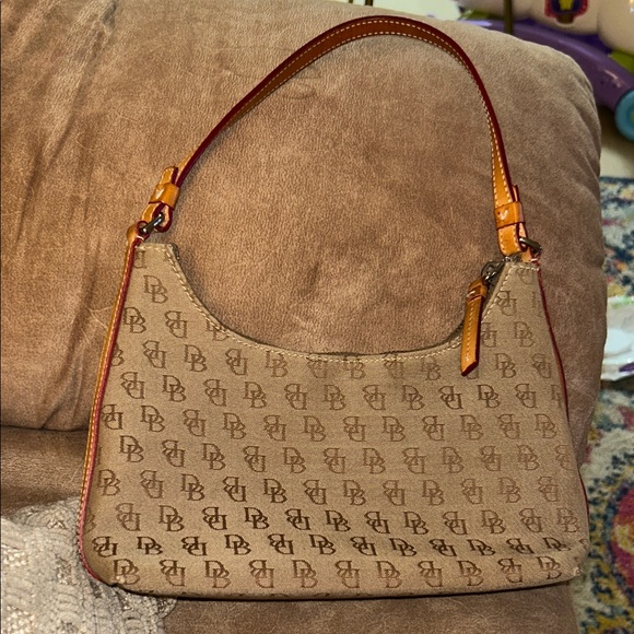 Dooney & Bourke Handbags - Dooney & Bourke Brown Monogram Shoulder Bag